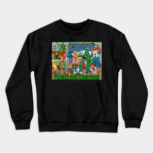 80s Cartoon Character Christmas Crewneck Sweatshirt